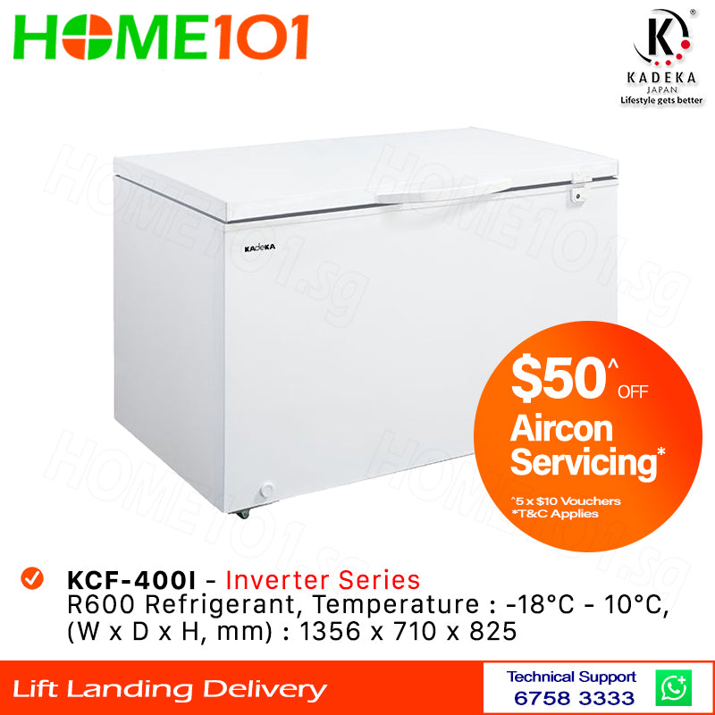 Kadeka Single Door Chest Freezer 400L KCF-400I