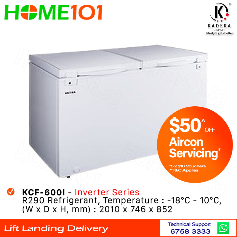 Kadeka Double Door Chest Freezer 600L KCF-600I