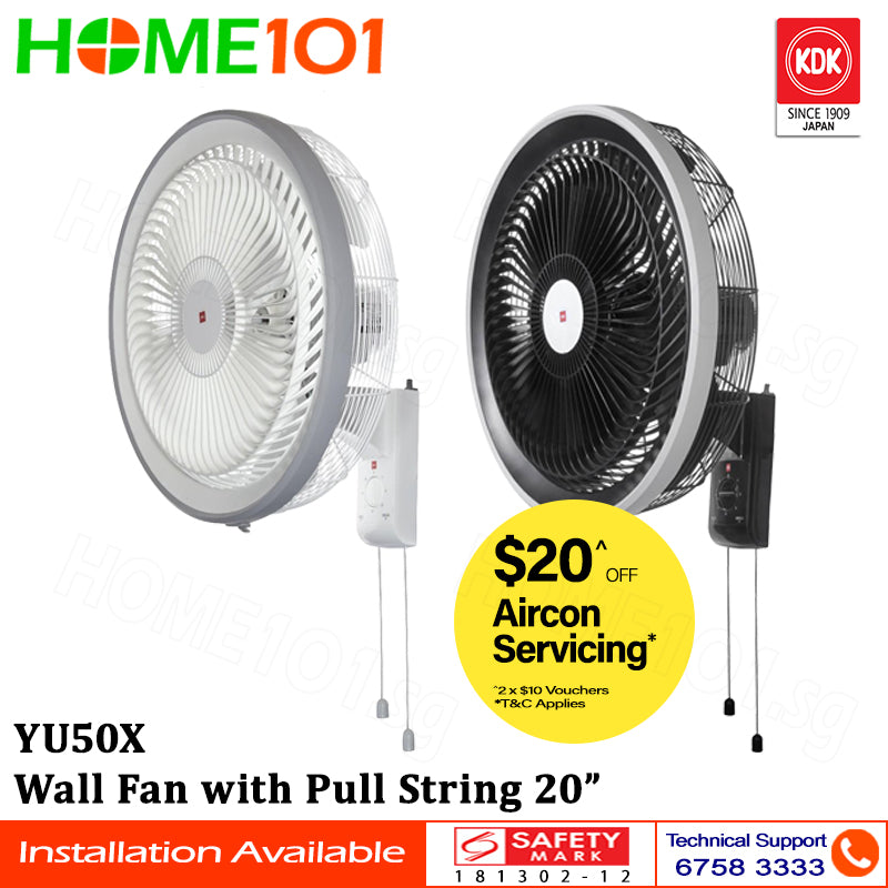 KDK Wall Fan 50cm YU50X