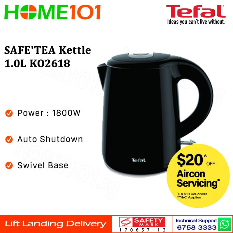 Tefal SAFETEA Kettle 1.0L KO2618