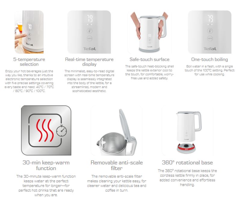 Tefal Sense Kettle 1.5L KO6931