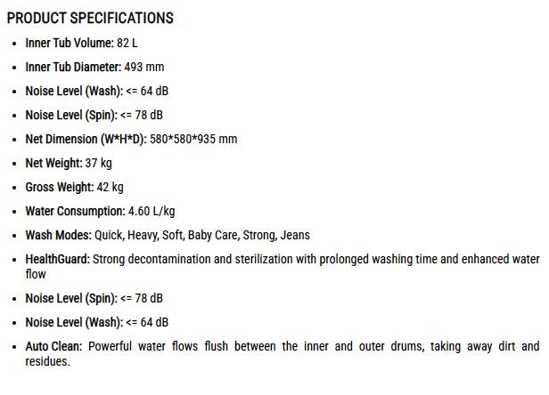 Midea Top Load Washer 13KG MA200W130DT