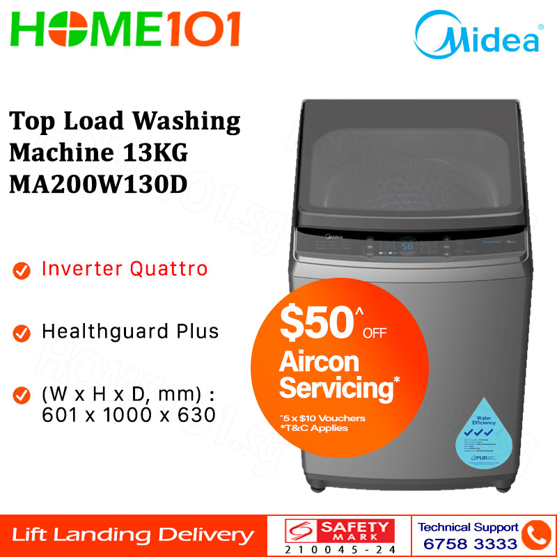 Midea Top Load Washer 13KG MA200W130D