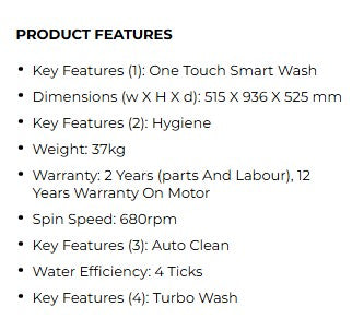 Midea Top Load Washer 8.5KG MA200W85T