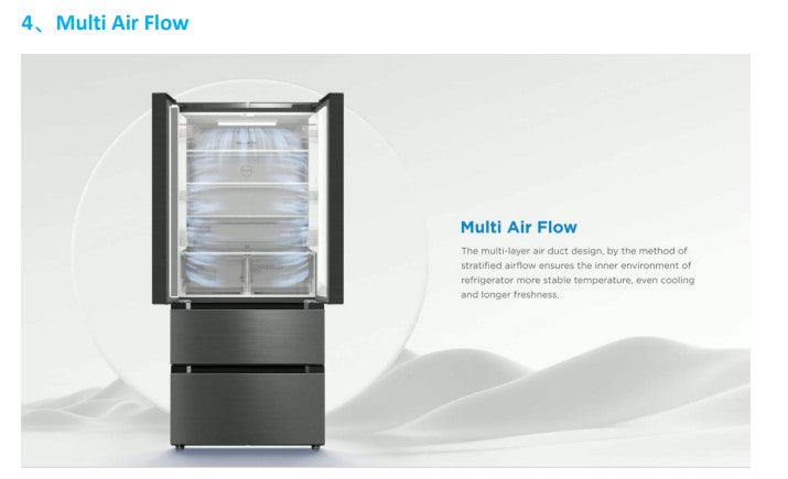 Midea French Door Fridge 516L MDRF697FIC45SG