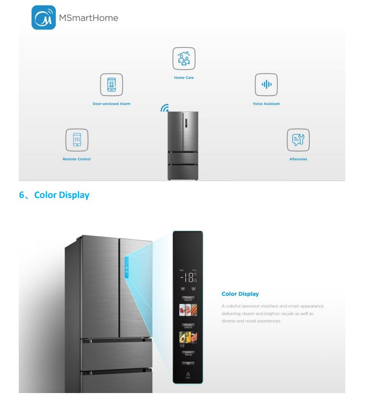 Midea French Door Fridge 516L MDRF697FIC45SG