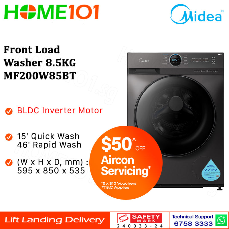 Midea Front Load Washer 8.5KG MF200W85BT