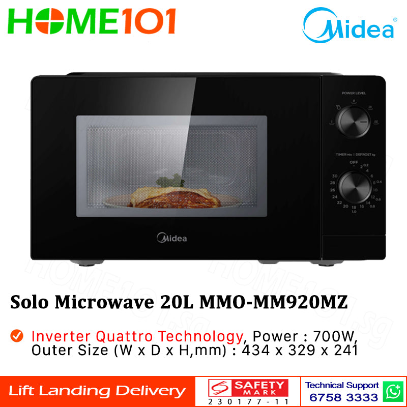 (PRE-ORDER ETA END AUG26) Midea Solo Microwave 20L MMO-MM920MZ