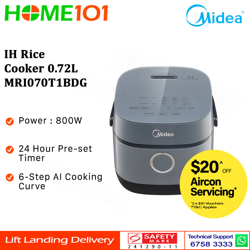 (PRE-ORDER) Midea IH Rice Cooker 0.72L MRI070T1BDG