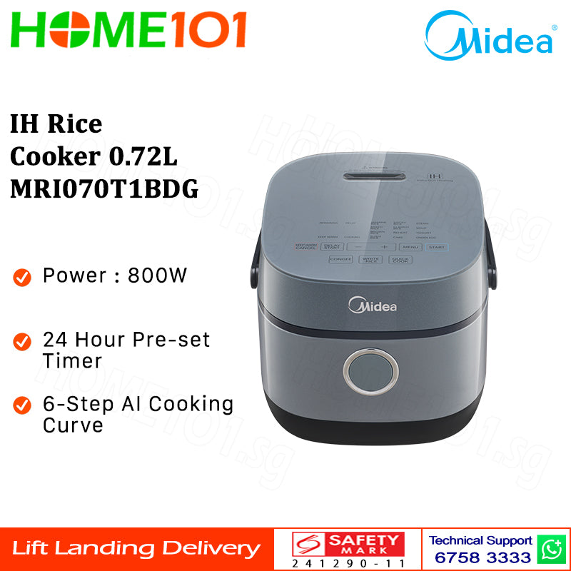 (PRE-ORDER) Midea IH Rice Cooker 0.72L MRI070T1BDG