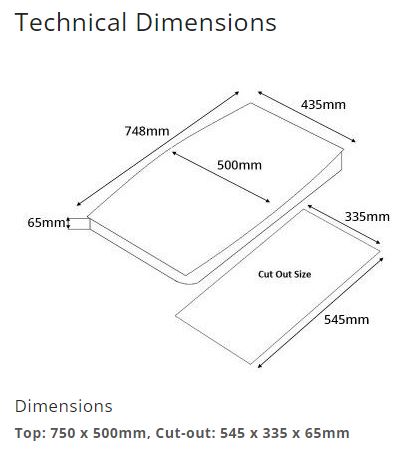 Tecno Stainless Steel Cooker Hob 2 Burners MINI 2SV - LPG / PUB - FREE INSTALLATION