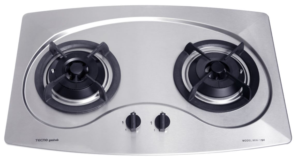 Tecno Stainless Steel Cooker Hob 2 Burners MINI 2SV - LPG / PUB - FREE INSTALLATION
