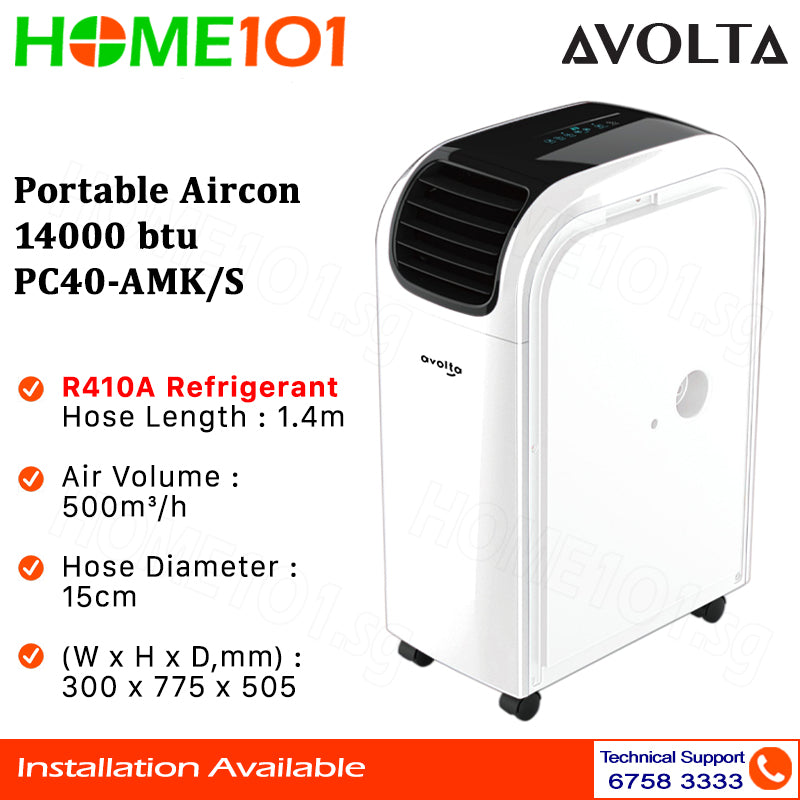 Avolta Portable Aircon 14000 btu PC40-AMK/S