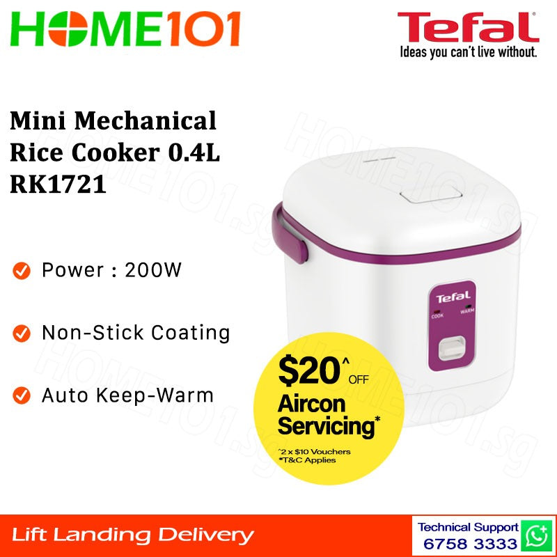 Tefal Mini Mechaniecal Rice Cooker 0.4L RK1721