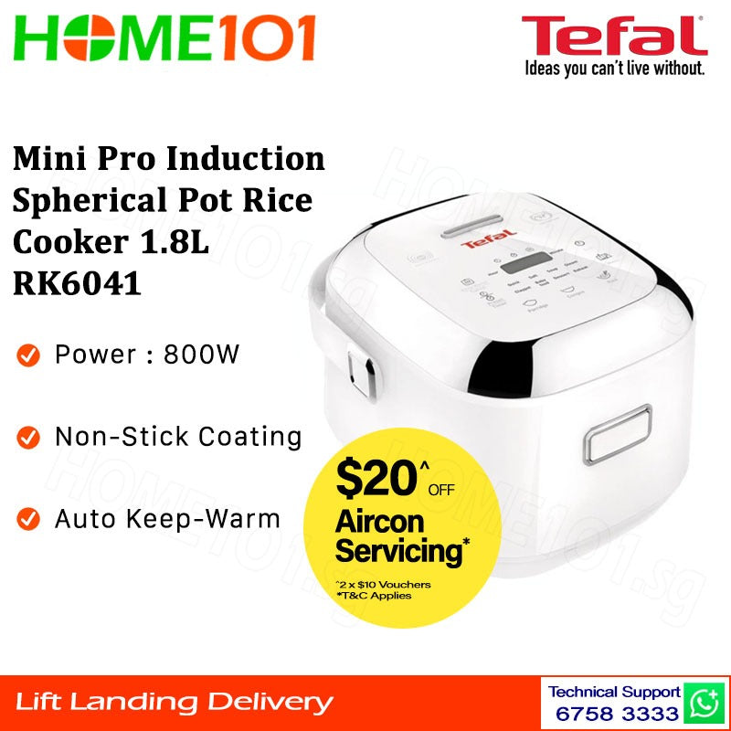Tefal Mini Pro Induction Spherical Pot Rice Cooker 1.8L RK6041