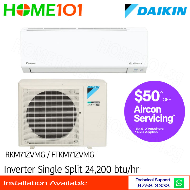 Daikin Inverter Single Split AirCon 24000BTU RKM71ZVMG/FTKM71ZVMG