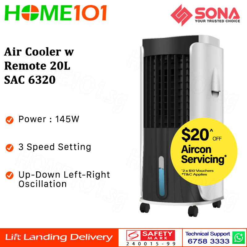 Sona Air Cooler w Remote 20L SAC 6320