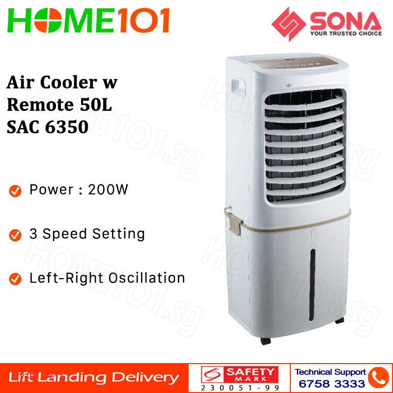 Sona Air Cooler With Remote Control 50L SAC 6350
