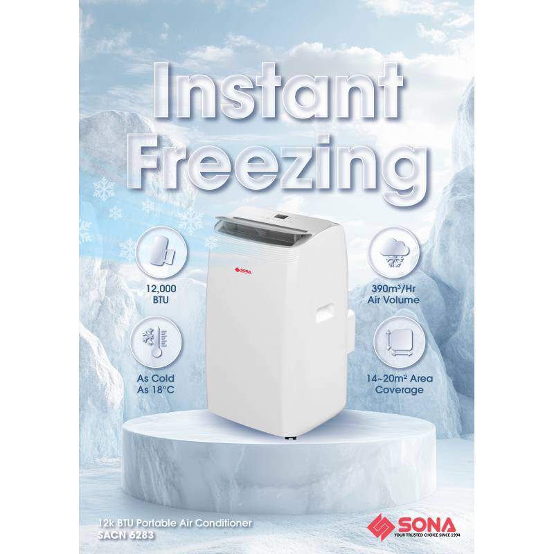 Sona Portable Aircon 12000BTU SACN 6283
