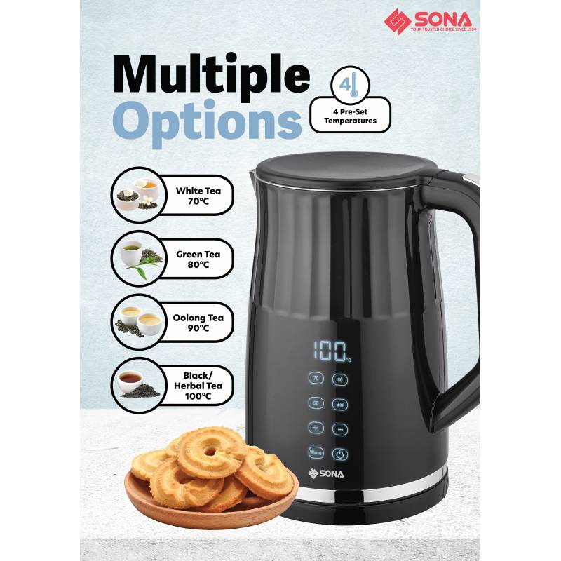 Sona Digital Double layer Kettle 1.7L SDK 5124