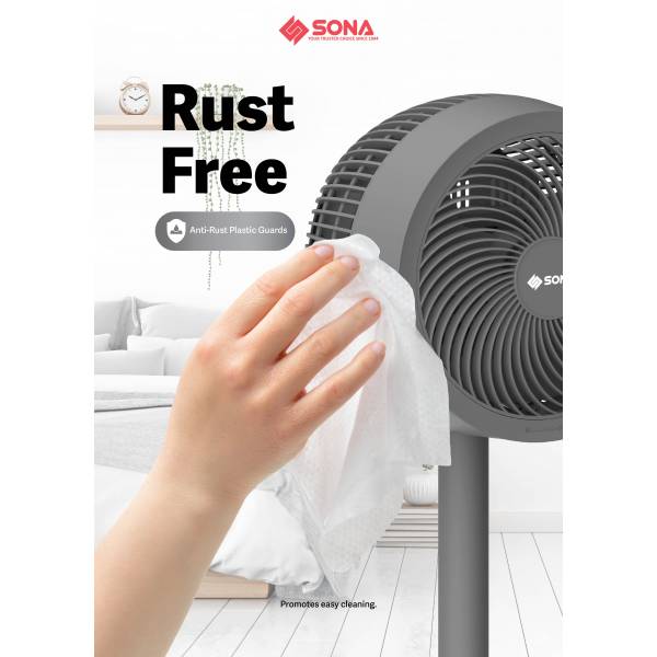 Sona 3in1 DC High Velocity Fan 9" SFS 9006DC