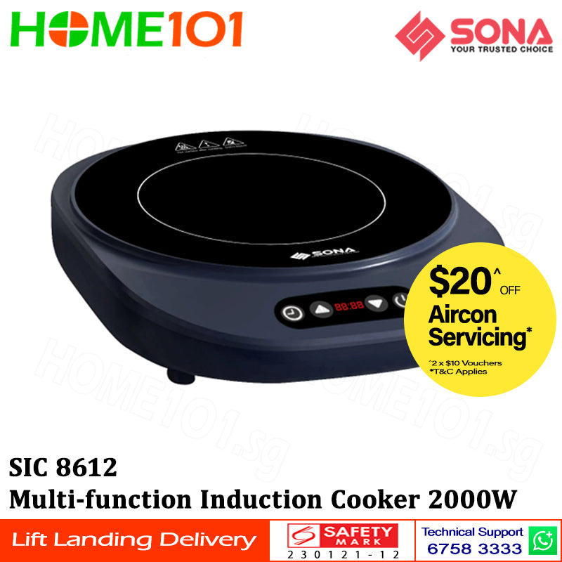 Sona Multi Function Induction Cooker 2000W SIC 8612
