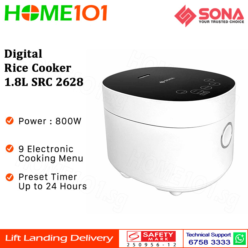 Sona Digital Rice Cooker 1.8L SRC 2628