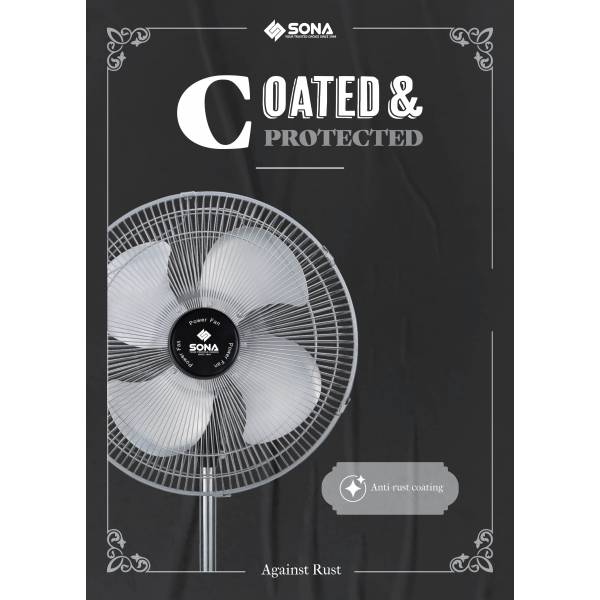 Sona Power Stand Fan 16" SSO 6065 | SSO6065