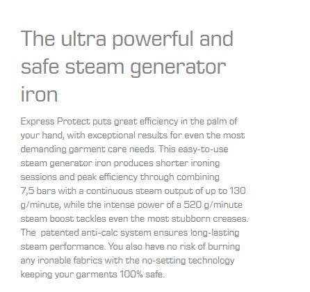 Tefal Express Protect Steam Generator SV9202