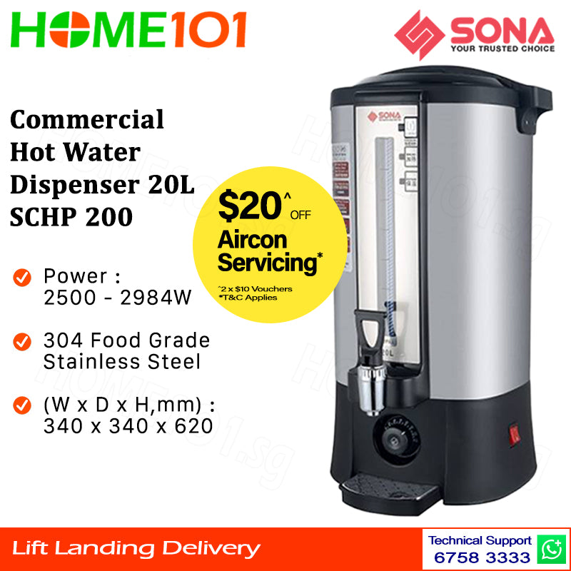 Sona Commercial Hot Water Dispenser 20L SCHP 200