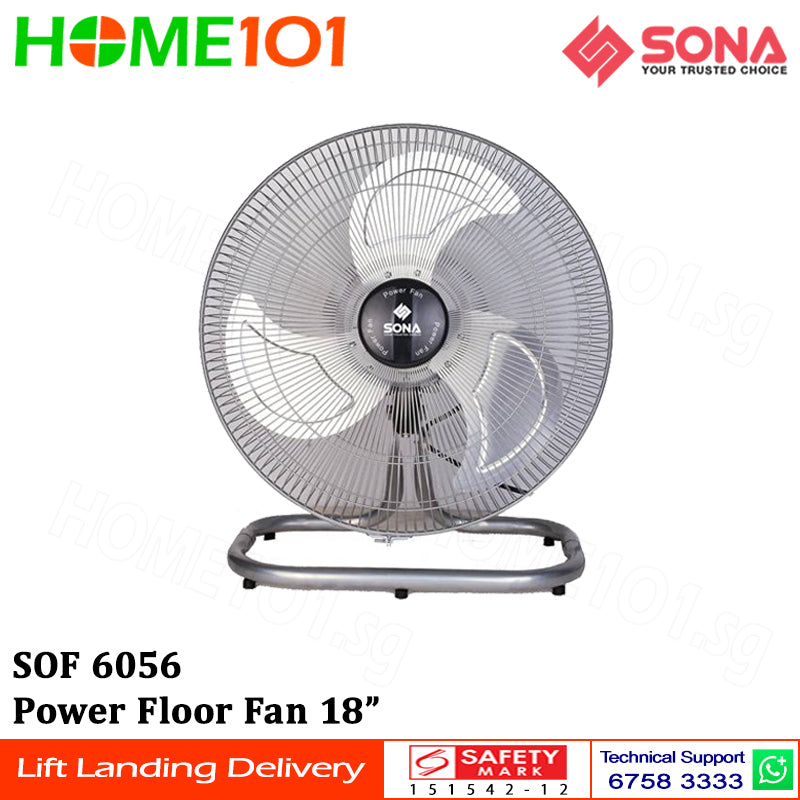 Sona Power Floor Fan 18" SOF 6056