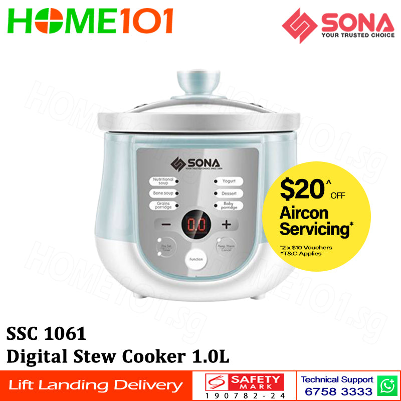 Sona Digital Stew Cooker 1.0L SSC 1061