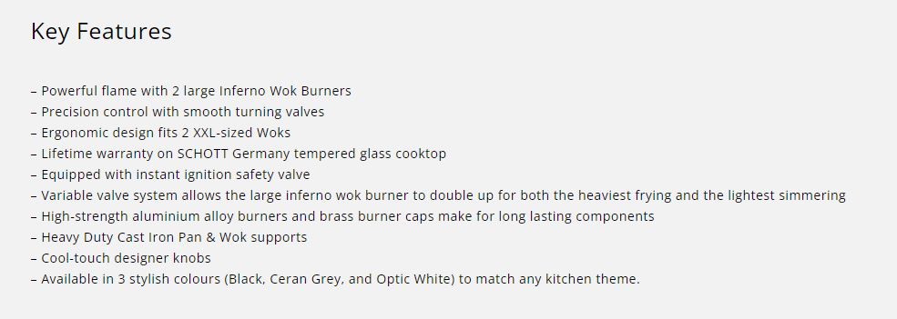 Tecno Glass Cooker Hob 2 Burners T28TGSV - LPG / PUB - FREE INSTALLATION