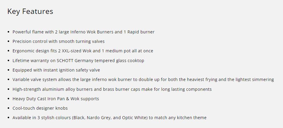Tecno Glass Cooker Hob 3 Burners T3388TGSV - LPG / PUB - FREE INSTALLATION
