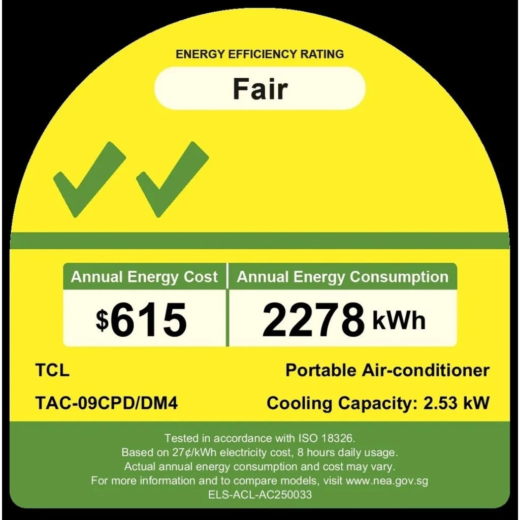 TCL Portable Aircon 9000BTU TAC-09CPD/DM4