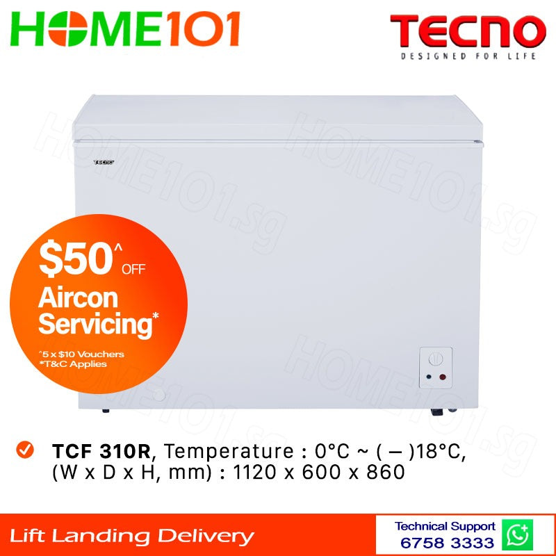 Tecno Chest Freezer 310L TCF 310R I TCF310R