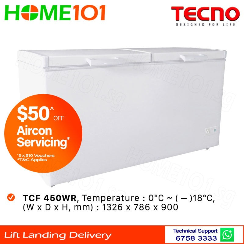 Tecno Chest Freezer 450L TCF 450WR I TCF450WR