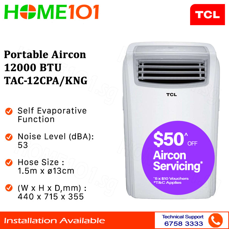 TCL Portable Aircon 12000BTU TAC-12CPA/KNG