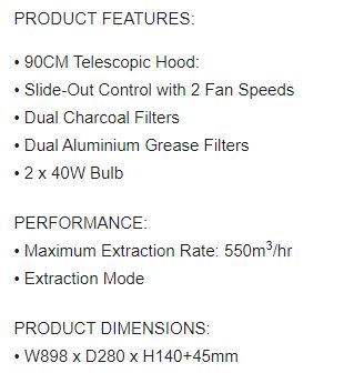 EF Telescopic Hood 90cm TF 5293