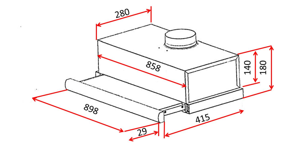EF Telescopic Hood 90cm TF 5293