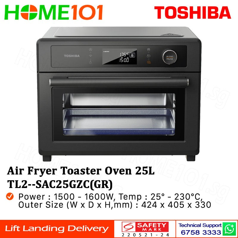 Toshiba Air Fryer Toaster Oven 25L TL2-SAC25GZC
