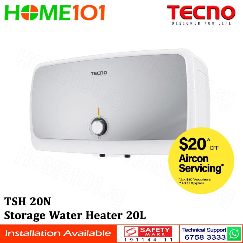 Tecno Slim Storage Heater 20L TSH20N