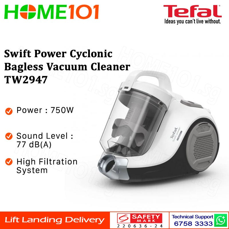 Tefal Swift Power Cyclonic Bagless Vacuum Cleaner TW2947