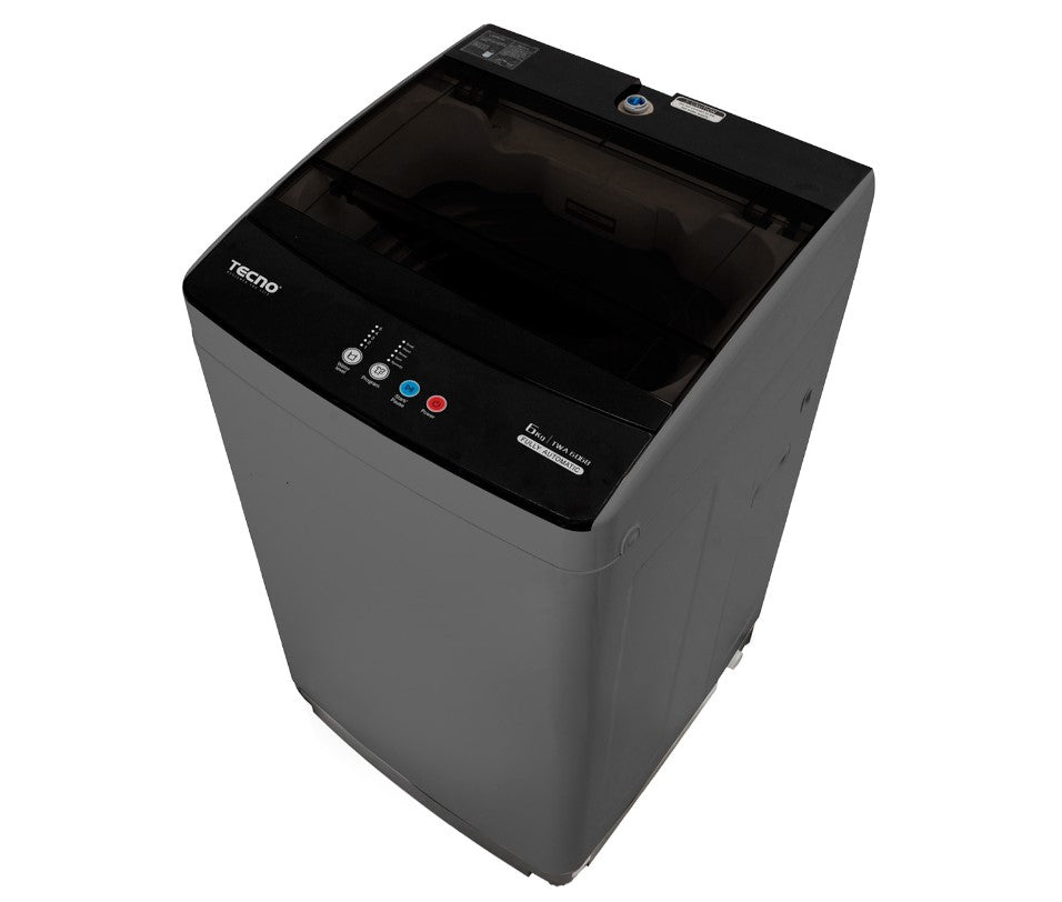 Tecno Top Load Fully Automatic Washer (6kg) TWA 6068 BK