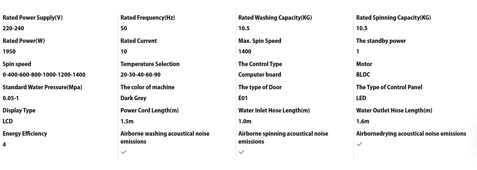 Toshiba Front Load Washer 10.5KG - Dryer 7.0KG TWD-T25BZU115MWS(MG)