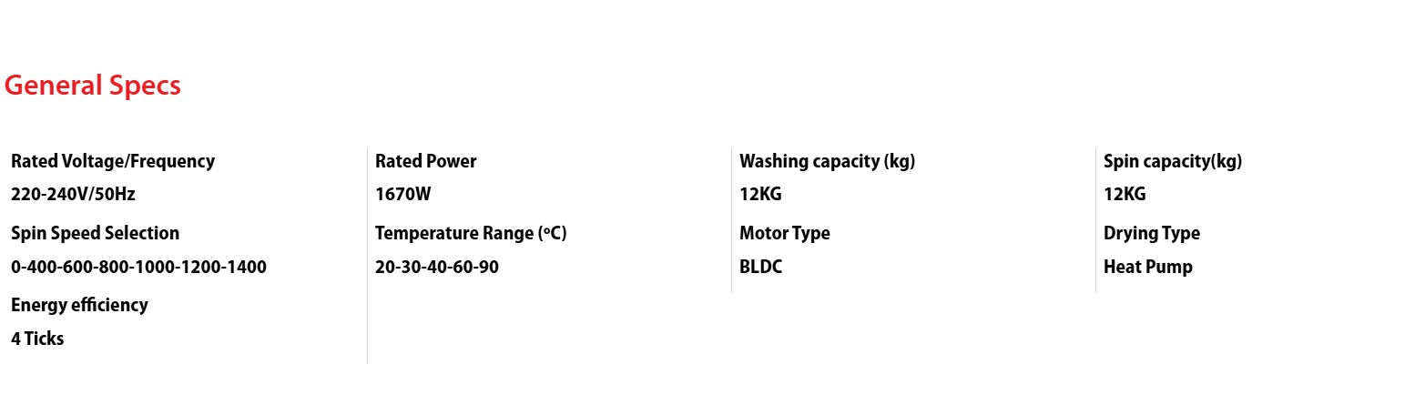 Toshiba JAPANDi Style Front Load Washer 12KG - Dryer 7.0KG TWD-T39BZP130MWS(WW)