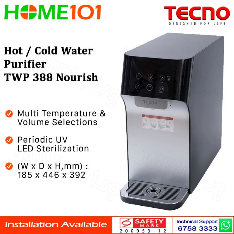 Tecno Hot / Cold Water Purifier TWP 388 Nourish