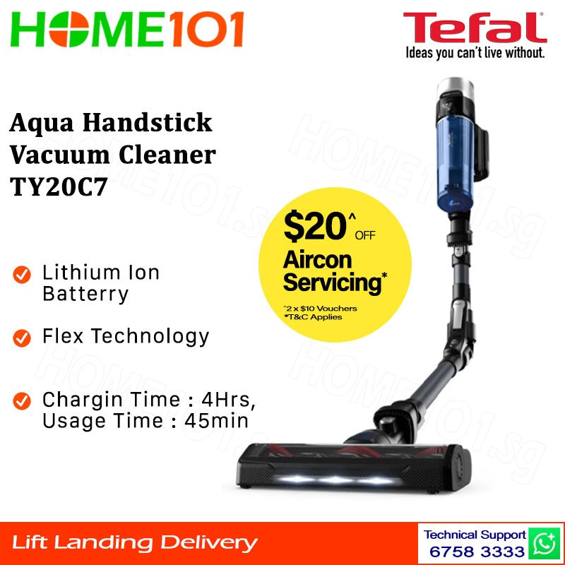 Tefal Aqua Handstick Vacuum Cleaner TY20C7