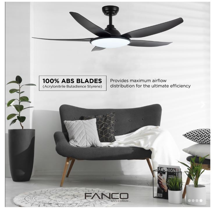 Fanco DC Motor Ceiling Fan with LED Light & Remote Control 46" / 56" Tributo