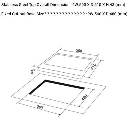 Valenti 3 Burners Built-In Stainless Steel Hob VC 630SB